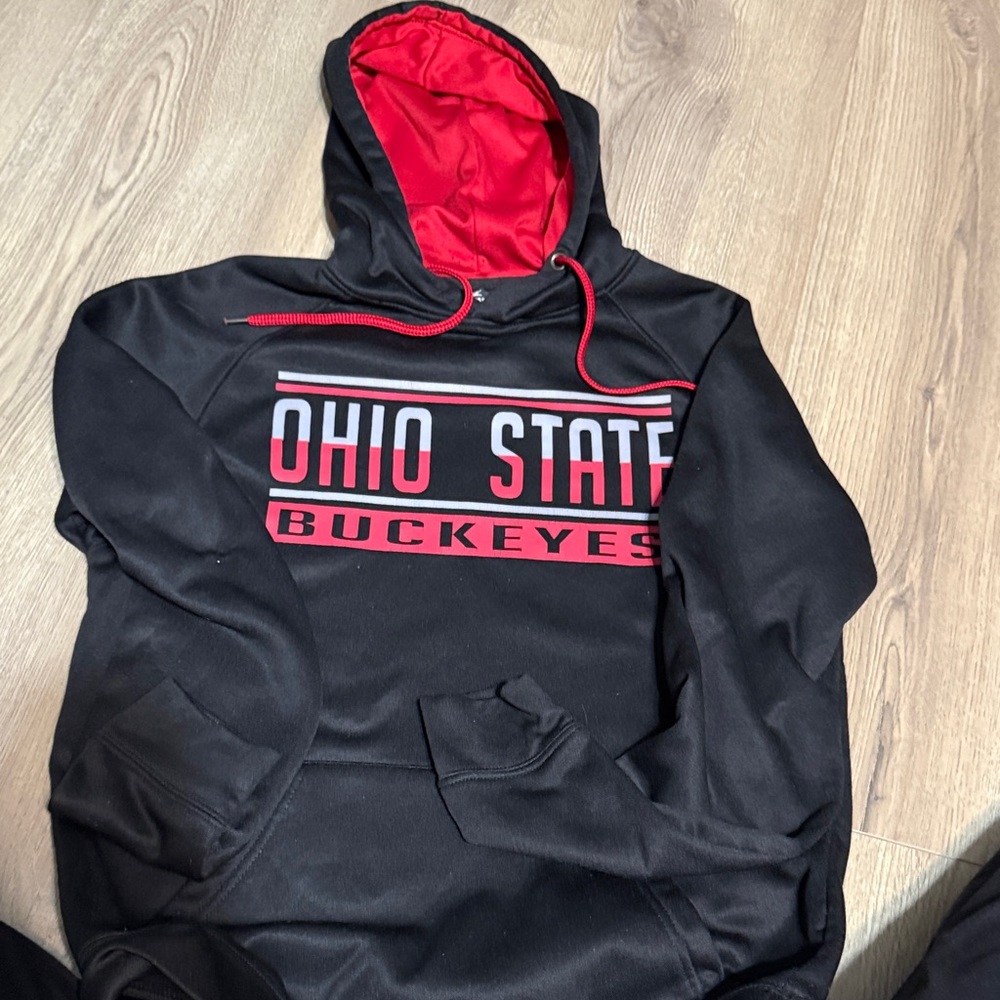 Colosseum Black and Red Hoodie